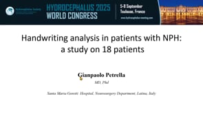 Handwriting analysis in patients with NPH: A study on 18 patients-Gianpaolo Petrella