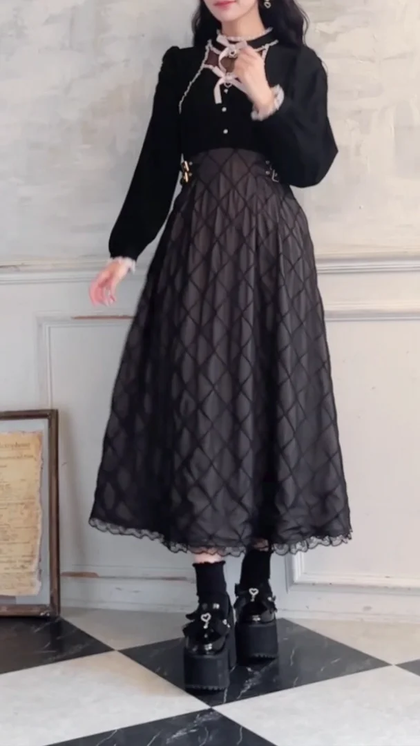 シアーフレアドッキングロングワンピース | Rlab store