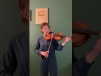 Practicing “Reflection” with Violin at home