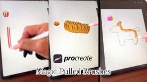 Procreate 3D Magic Pulled Brushes, a Brush Add-On by Fashion Workshop Bkk (Thumbnail 2 of 15)
