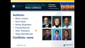 Decision to treat iNPH at Johns Hopkins:a retrospective evaluation of significant factors in the trial drainage-Mark Luciano