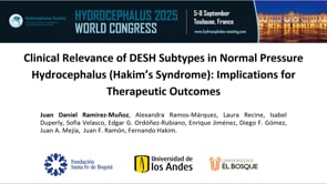 Clinical Relevance of DESH Subtypes in Normal Pressure Hydrocephalus (Hakim's Syndrome)-Juan Daniel Ramirez-Munoz