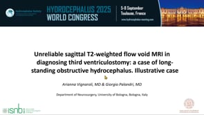 Unreliable sagittal T2-weighted flow void MRI in diagnosing third ventriculostomy: a case of long-standing obstructive hydrocephalus. Illustrative case -Arianna Vignaroli