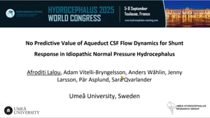 No Predictive Value of Aqueduct CSF Flow Dynamics for Shunt Response in Idiopathic Normal Pressure Hydrocephalus-Afroditi Lalou