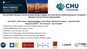 No Correlation Between Functional Dopaminergic Imaging, Iron Load and CSF Outflow Resistance in Suspected Idiopathic Normal Pressure Hydrocephalus-Vincent Grandjean