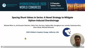 Spacing Shunt Valves In Series: A Novel Strategy to Mitigate Siphon-Induced Overdrainage-Michael Nhien Le