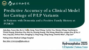 Predictive Accuracy of a Clinical Model for Carriage of P/LP Variants-Jialu Bao