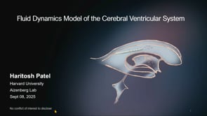 Fluid Dynamics Model of the Cerebral Ventricular System-Haritosh Patel