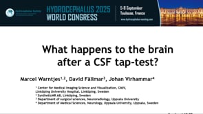 What happens to the brain after a CSF tap-test?-Marcel Warntjes