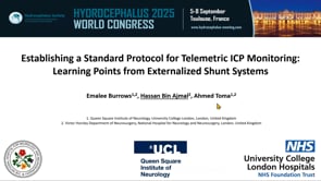 Establishing a Standard Protocol for Telemetric ICP Monitoring:Learning Points from Externalized Shunt Systems-Emalee Burrows