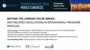 Beyond the cardiac pulse waves: Gait-related oscillations in intracranial pressure profiles-Andreas Bunge