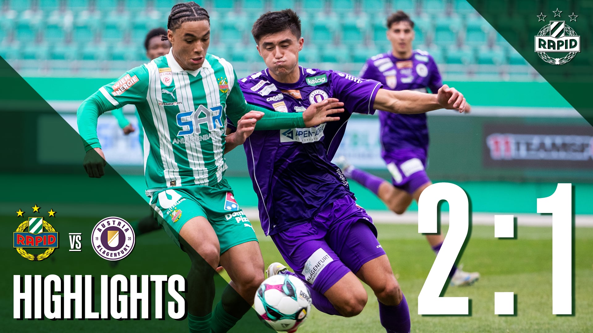 Highlights: SK Rapid II - SK Austria Klagenfurt