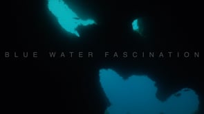 2634_Underwater cave with blue ocean and Dolphin statue in background