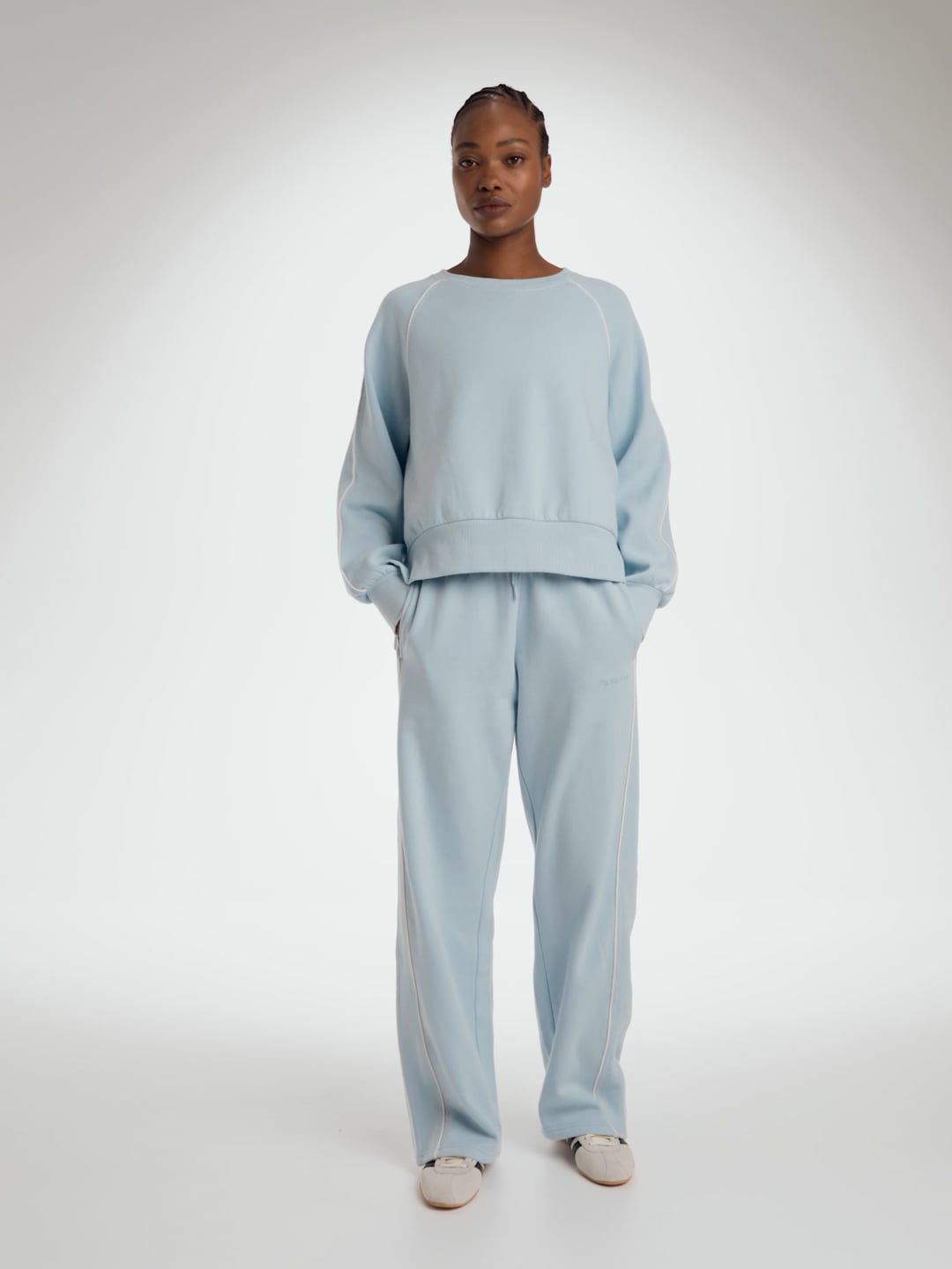 מכנסיים ארוכים מבד פרנץ’ טרי