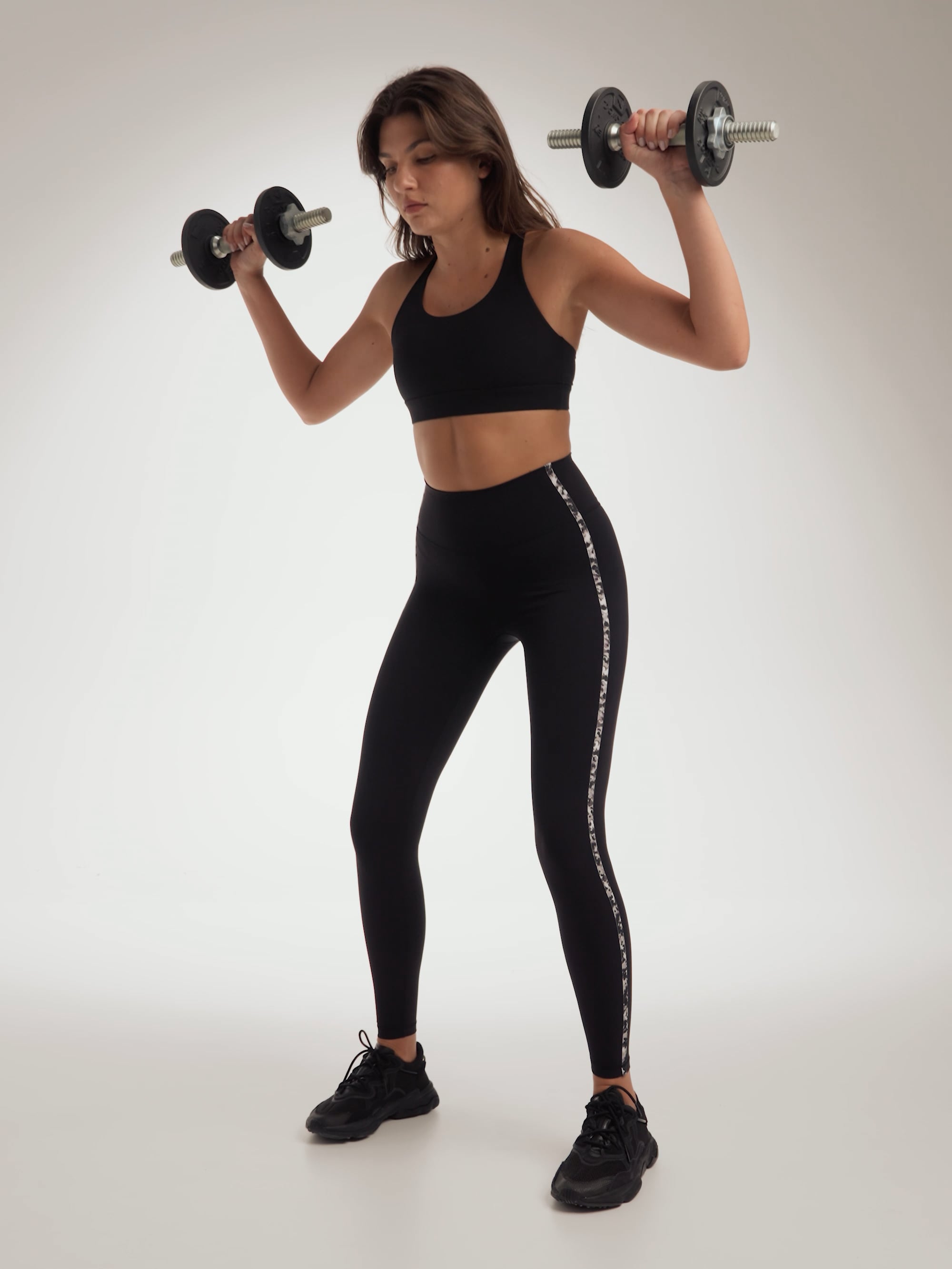 טייץ עם פס אורך ”28 מבד nero