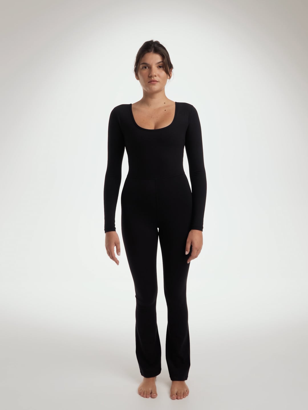 אוברול בגזרה מתרחבת שרוול ארוך אורך ”28 מבד ilios