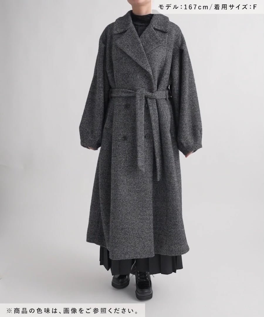 LADIES】コクーンスリーブラメロングコート | [公式]ハレ（HARE）通販