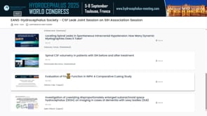 Evaluation of Finger Function in iNPH: A Comparative Cueing Study-Yoko Shimizu
