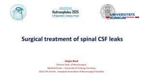 Surgical treatment of spinal CSF leaks-Jurgen Beck
