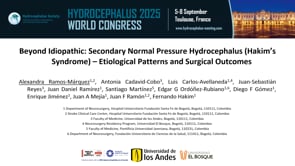 Beyond Idiopathic: Secondary Normal Pressure Hydrocephalus(Hakim's Syndrome)- Etiological Patterns and Surgical Outcomes-Alexandra Ramos-Marquez