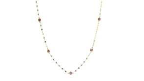 .70 ct. t.w. Bezel-Set Amethyst Station Necklace in 18kt Gold Over Sterling