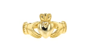 10kt Yellow Gold Claddagh Ring