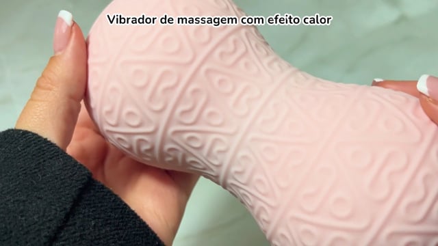 Vibrador de massagem com efeito calor