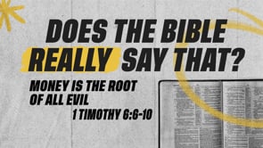 Money Is The Root of All Evil