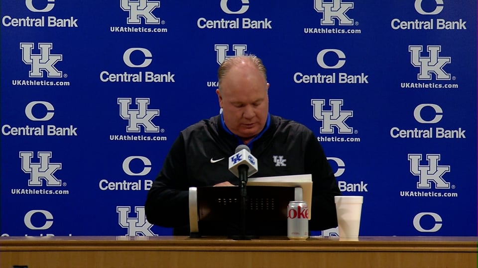 VIDEO:  Coach Mark Stoops Previews UK-Tennessee Tech Football Matchup