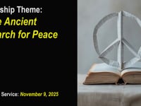 Worship for November 9, 2025