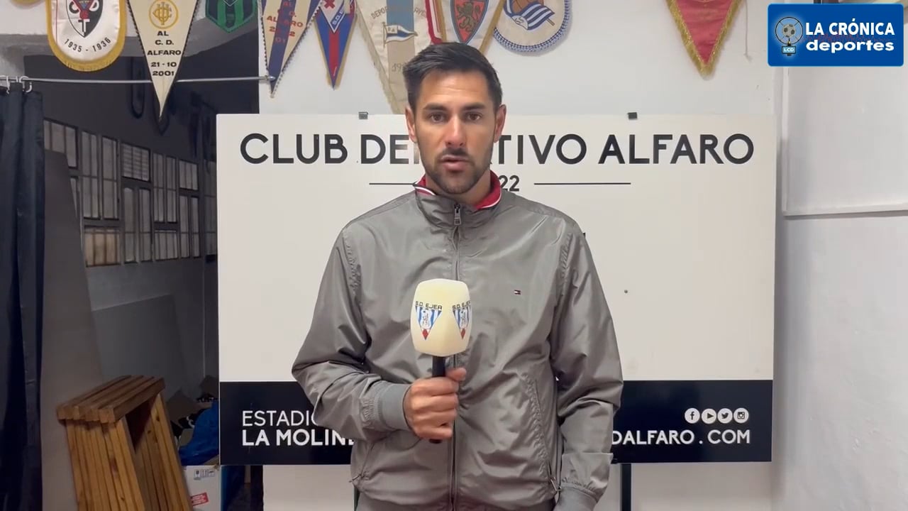 LUSO DELGADO (Entrenador Ejea) CD Alfaro 0-1 SD Ejea / Jor. 10- Segunda Rfef / Gr 2 / Fuente: SD Ejea