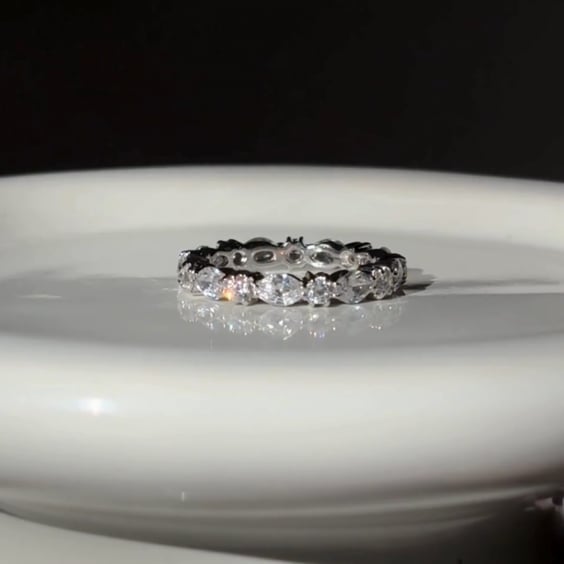 Marquise and Round Eternity Band