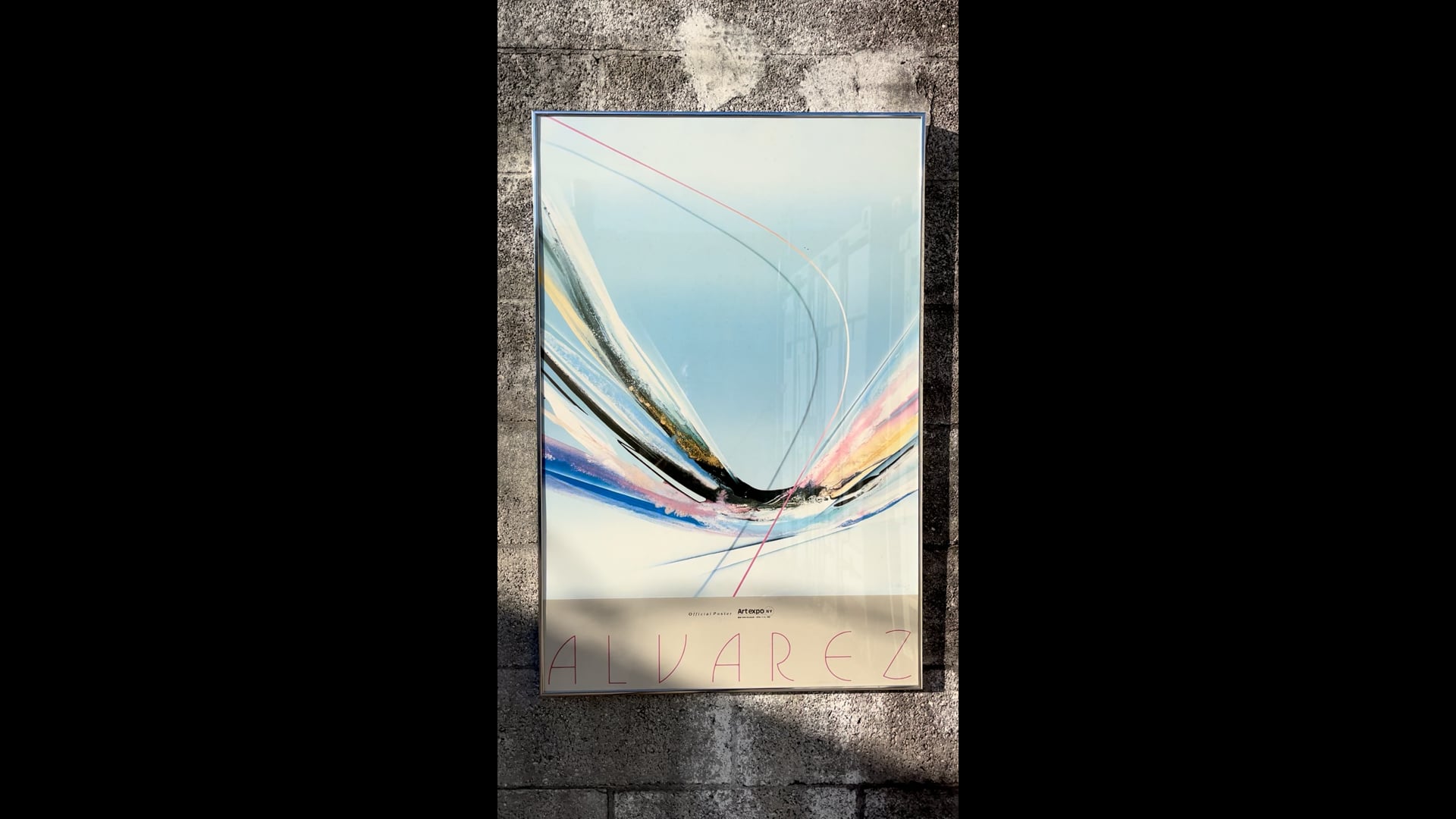 1985 Artexpo New York Framed Official Poster by Venezuelan Artist