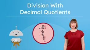 Division With Decimal Quotients