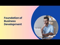 Module 1 Foundation of Business Development