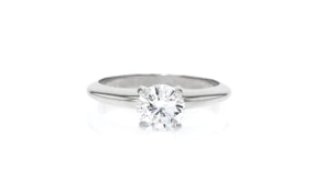 1.02 Carat Certified Diamond Solitaire Ring in 14kt White Gold