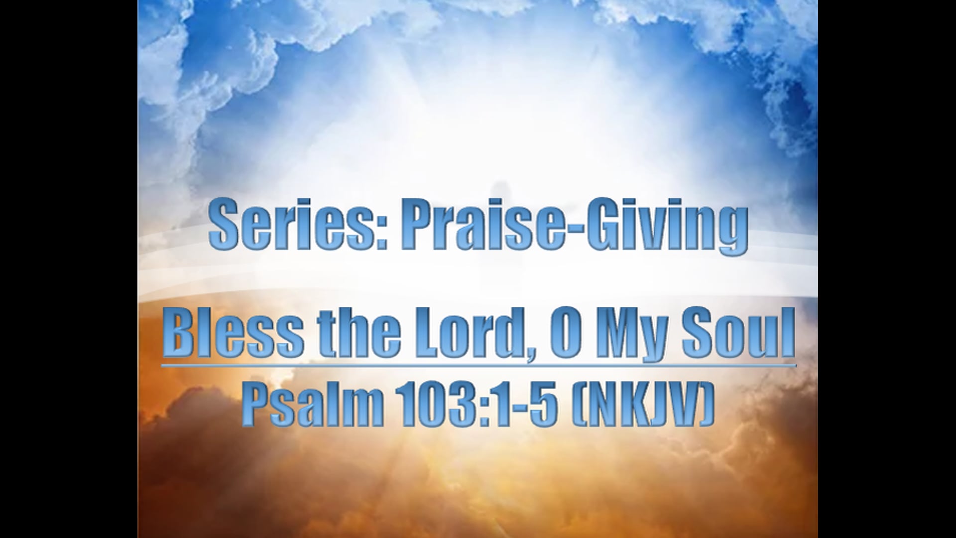 Sunday Worship Service