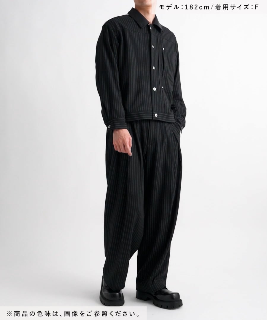 SET UP対応】ダブルウィーブストライプトラッカージャケット | [公式