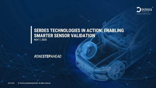SerDes technologies in action: Enabling smarter sensor validation