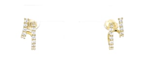.75 ct. t.w. Lab-Grown Diamond Double-Hoop Earrings in 18kt Gold Over Sterling