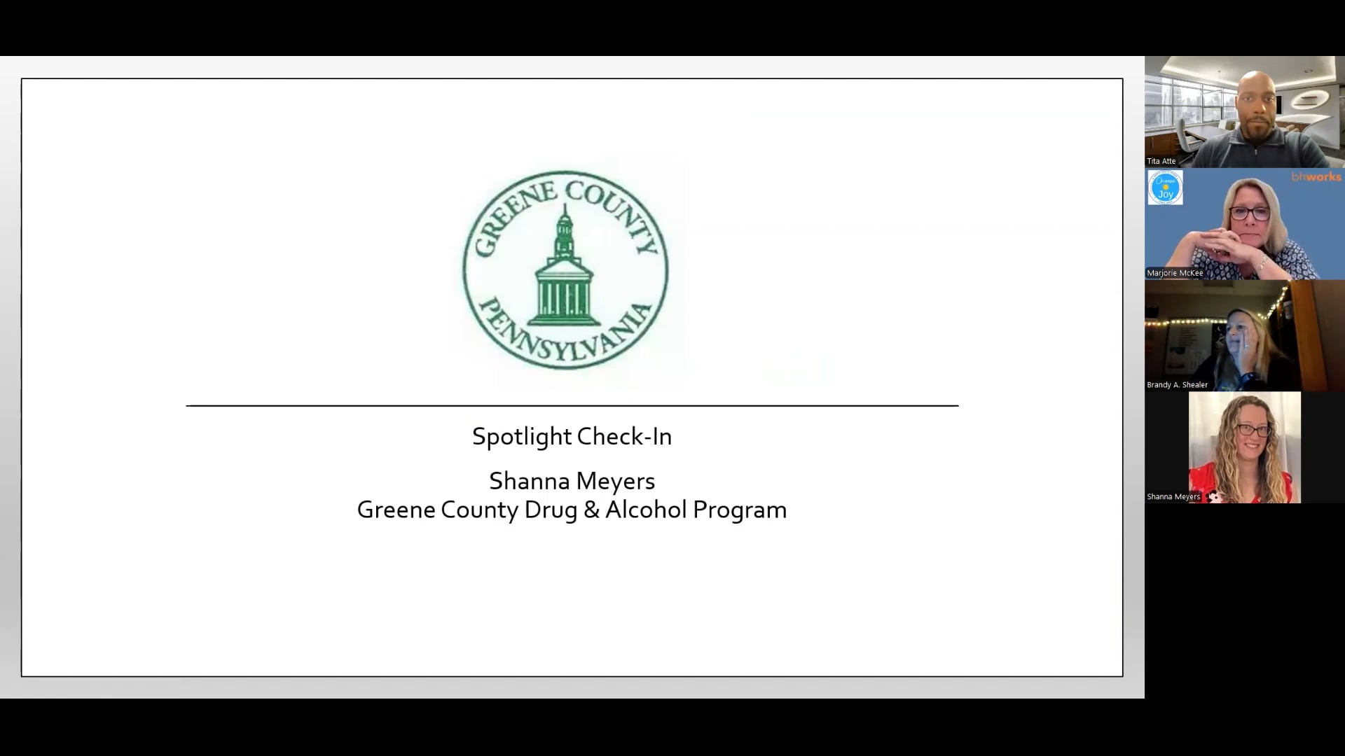 Greene County Drug & Alcohol Program (Spotlight Check-In)