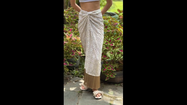 Panneau Surya Bordado Off-White 