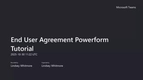 End User Agreement Powerform Tutorial