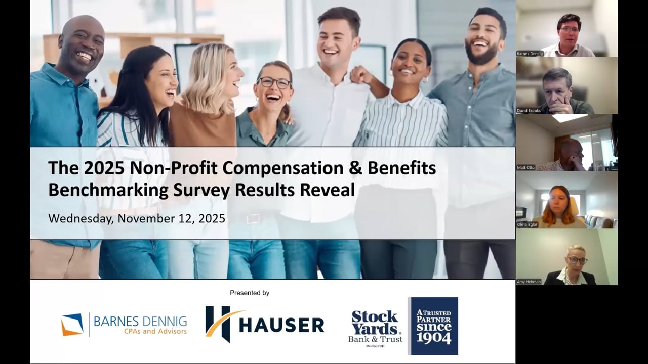 November 12, 2025 - Non-Profit Compensation & Benefits Study Results Revealed