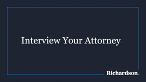 Interview Your Attorney