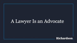 A Lawyer Is An Advocate