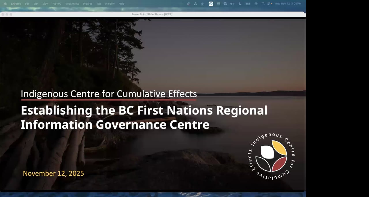 Webinar: Cumulative Effects and Indigenous Data Governance