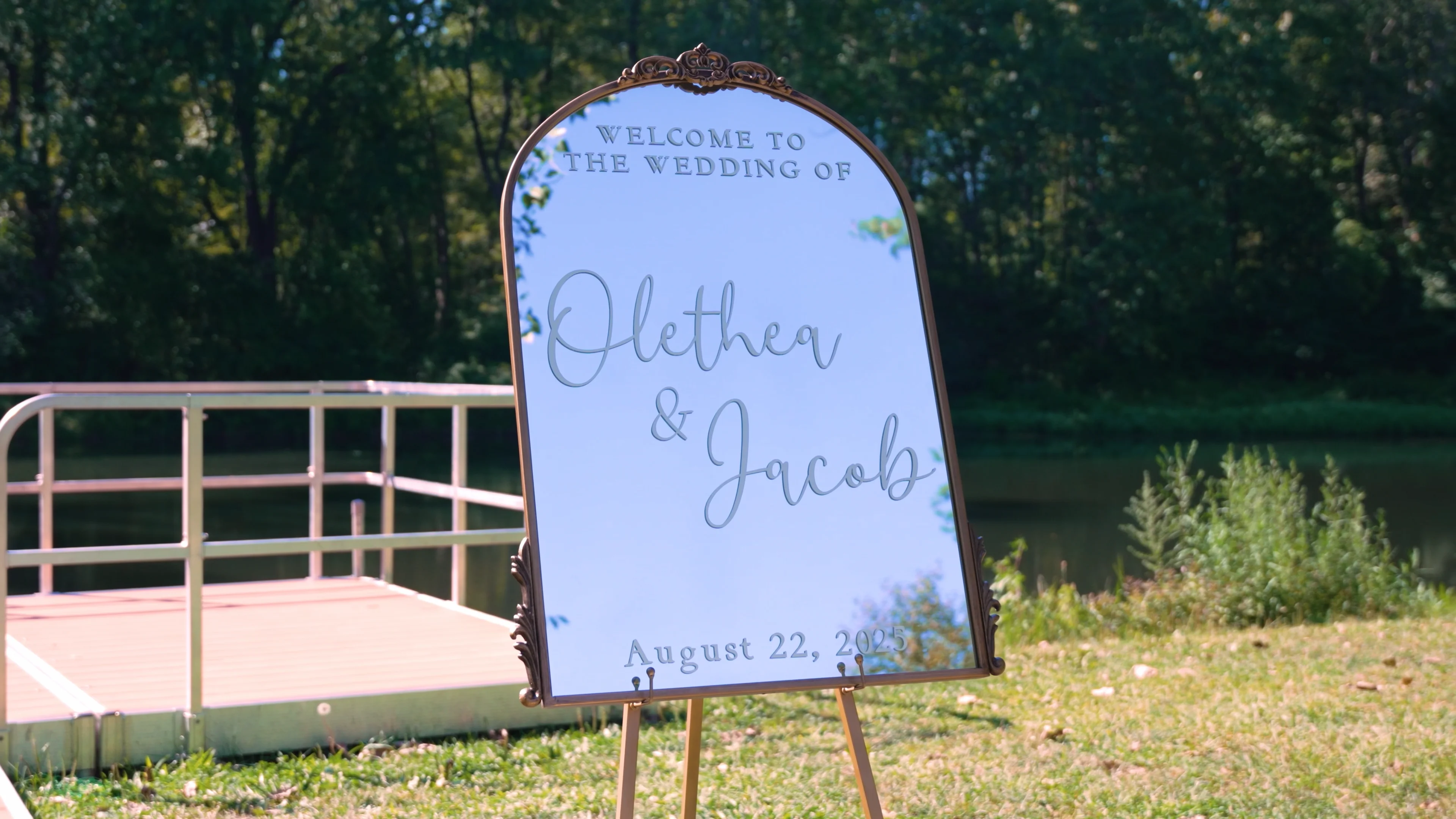 Still frame from Jacob & Thea’s wedding highlight film