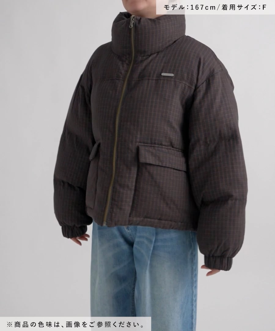 リバーシブルボリュームスタンドパファーコート | [公式]ジーナシス