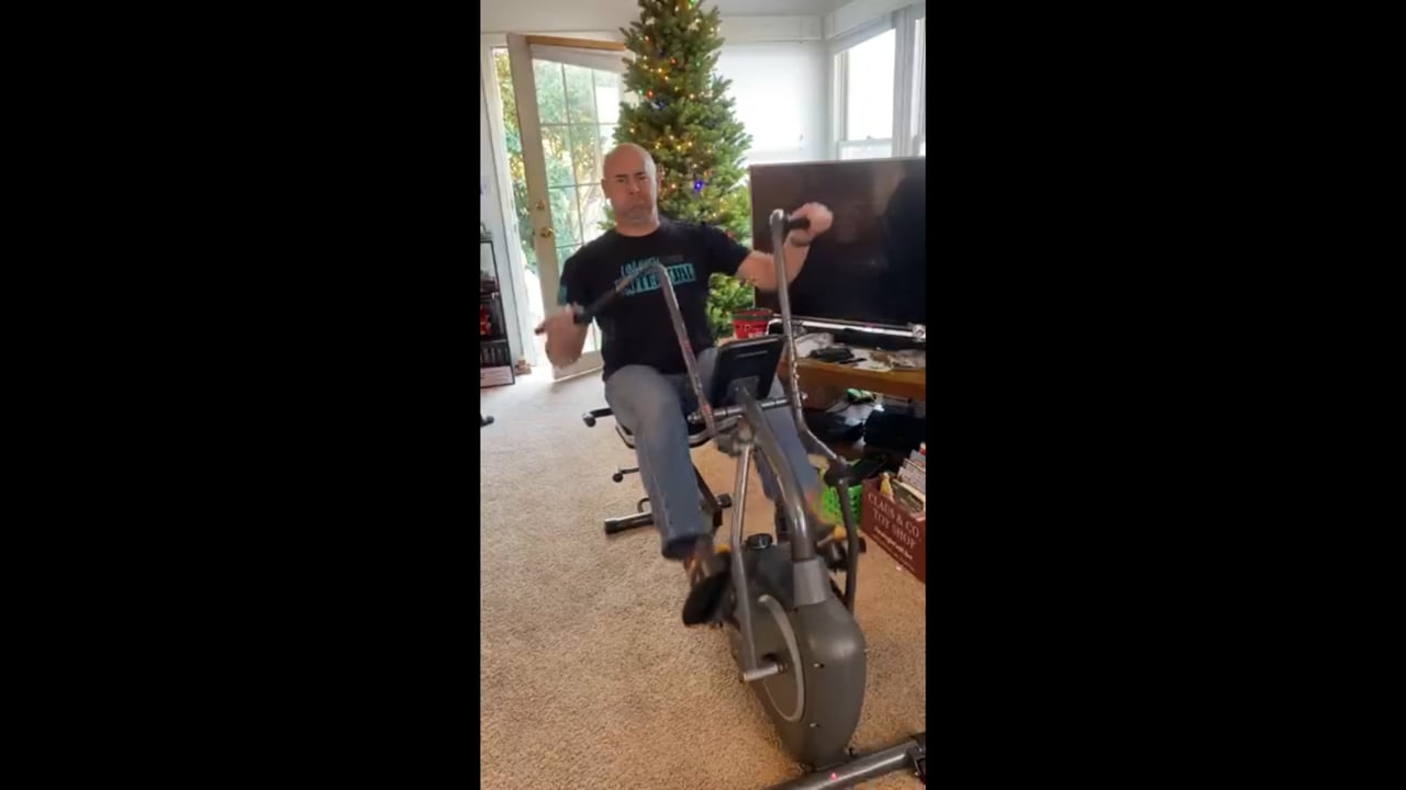 Vanswe RB408 recumbent bike with arm exerciser